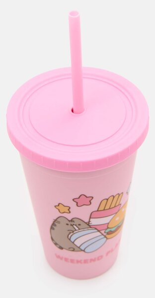 Sinsay - Šalica s poklopcem i slamkom Pusheen the Cat