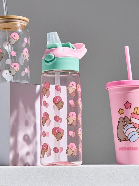 Sinsay - Boca za vodu s ručkom i slamkom Pusheen the Cat